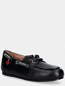 Mokasyny Love Moschino  czarne damskie JA10111G1OIA0