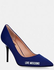 Szpilki Love Moschino  niebieskie JA10299G1OIM0