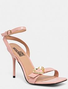 Sandały na obcasie Love Moschino  różowe JA16089G1OIH0