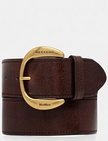 Pasek Weekend Max Mara  brązowy damski 2615501064600