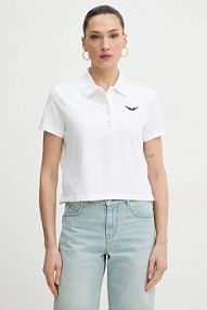 Koszulka polo Zadig&Voltaire  biała damska JWTS02792