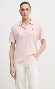 Koszulka polo Lacoste  różowa damska PF1123