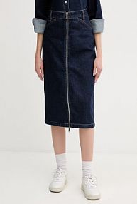 Spódnica jeansowa Calvin Klein Jeans  granatowa LV047E791G