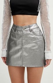 Spódnica jeansowa adidas Originals  srebrna KD2899