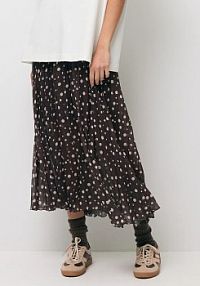 Spódnica BIZUU  brązowa MINA.BRAZOWY