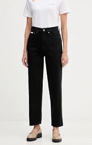 Jeansy Calvin Klein Jeans  czarne damskie LV047E734G