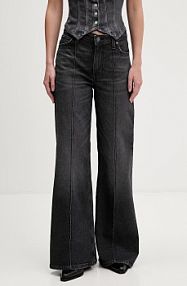 Jeansy Guess Jeans  szare damskie W6RA0R.D5M7B