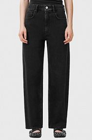 Jeansy AllSaints  czarne damskie W045ED