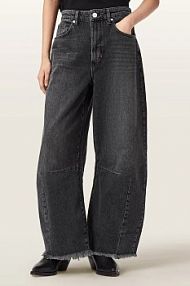 Jeansy AllSaints  czarne damskie W059EE