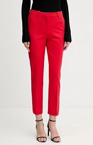 Spodnie eleganckie Tommy Hilfiger  czerwone damskie WW0WW48350
