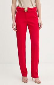 Spodnie eleganckie Marella  czerwone damskie 2613131063200
