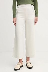 Spodnie eleganckie United Colors of Benetton  beżowe damskie 44T0DF0B3