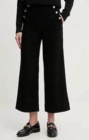 Spodnie eleganckie United Colors of Benetton  czarne damskie 44T0DF0B3