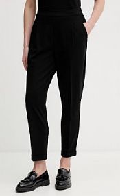 Spodnie eleganckie United Colors of Benetton  czarne damskie 47CKDF0AZ