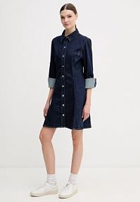 Sukienka jeansowa Calvin Klein Jeans  granatowa LV047E790G
