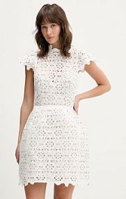 Sukienka bardot  biała 60224DB