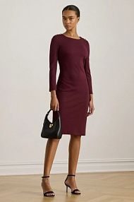 Sukienka Lauren Ralph Lauren  bordowy 200980931