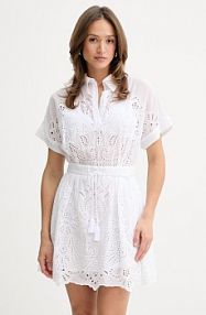 Sukienka ERMANNO Firenze  biała D48EQ028EN0