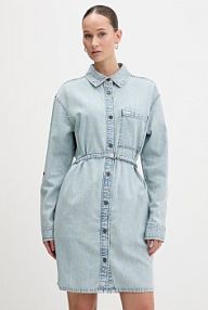 Sukienka jeansowa Guess Jeans  niebieska W6RK26.D5M83