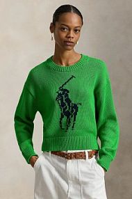 Sweter Polo Ralph Lauren  zielony damski 211A96234
