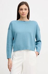 Sweter United Colors of Benetton  niebieski damski 10ICD10GC