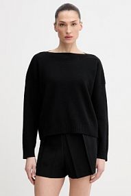 Sweter United Colors of Benetton  czarny damski 10ICD10GC
