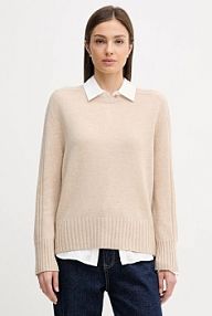 Sweter United Colors of Benetton  beżowy damski 10K1D10FF