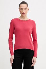 Sweter United Colors of Benetton  czerwony damski 1C19D10FV