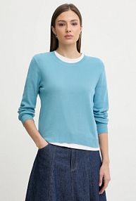 Sweter United Colors of Benetton  niebieski damski 1C19D10FV