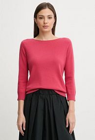 Sweter United Colors of Benetton  czerwony damski 1C19D10G1