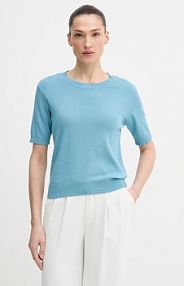 T-shirt United Colors of Benetton  niebieski damski 1C19D10G2