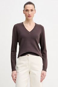 Sweter United Colors of Benetton  brązowy damski 1C19D403N