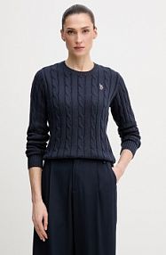 Sweter U.S. Polo Assn.  granatowy damski WUP0398