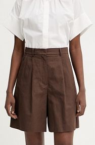 Szorty Weekend Max Mara  brązowe damskie 2615141022600