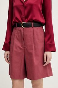 Szorty Weekend Max Mara  czerwone damskie 2615141022600
