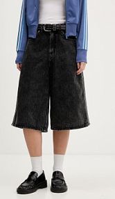 Szorty jeansowe adidas Originals  czarne KD2916