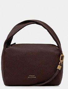 Torebka shopperka Tommy Hilfiger  brązowa AW0AW18150