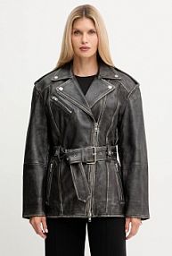 Kurtka skórzana Stand Studio  czarna damska 66547.7830