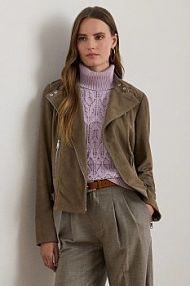 Kurtka skórzana Lauren Ralph Lauren  brązowa damska 200951236