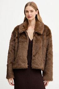 Płaszcz bardot  brązowy damski 59474JB3