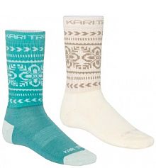 Skarpetki Kari Traa  turkusowe damskie 611465