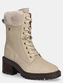 Botki na obcasie Tommy Hilfiger  beżowe FW0FW08999