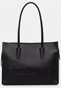 Torebka shopperka Coccinelle  czarna E1.UAK.11.02.