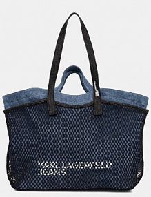 Torebka shopperka Karl Lagerfeld Jeans  niebieska B2W50053