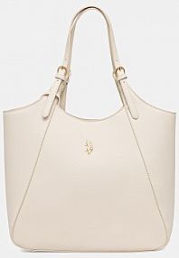 Torebka shopperka U.S. Polo Assn.  beżowa BEUJE9094WVP
