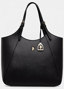 Torebka shopperka U.S. Polo Assn.  czarna BEUJE9094WVP