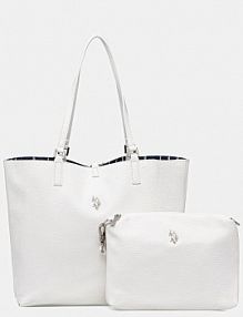 Torebka shopperka U.S. Polo Assn.  biała BEURR9097WVP