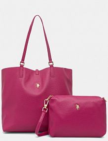 Torebka shopperka U.S. Polo Assn.  różowa BEURR9097WVP