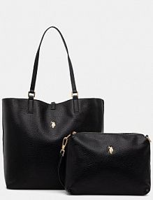 Torebka shopperka U.S. Polo Assn.  czarna BEURR9097WVP