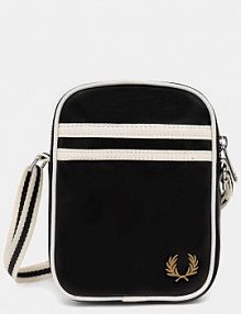 Saszetka na ramię Fred Perry  czarna damska L1179